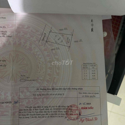 Cách Bà Triệu 100m 2lo Petong 4.2x20m Đất Ở  Tây Bắc Giá 379tr Lh 0988