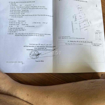 nhà mặt tiền, ngang 5,38m, đường nguyễn tất thành, tp Qui Nhơn