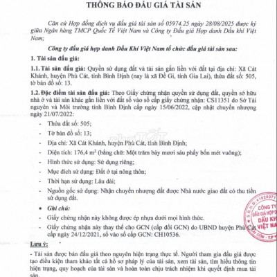 BĐS Xã Cát Khánh, huyện Phù Cát, tỉnh Bình Định (xã Đề Gi, Gia Lai)