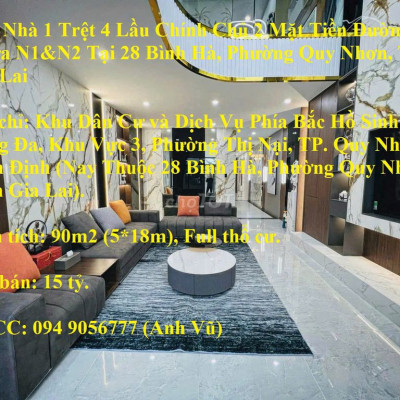 Nhà 1T4L Hai Mặt Tiền Đường Nhựa N1&N2 28 Bình Hà, P.Quy Nhơn, Gia Lai