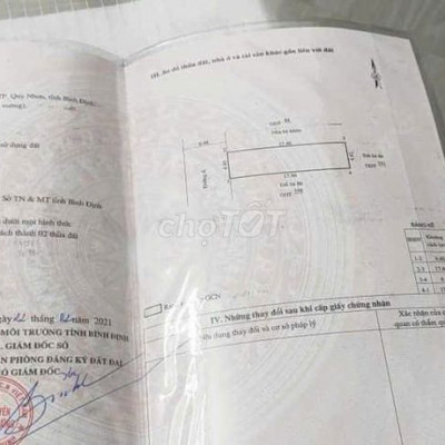 Bán Đất tặng nhà  cấp 4 điện tích : 73.5 m2 -khu vực khu CN- Sổ Hồng